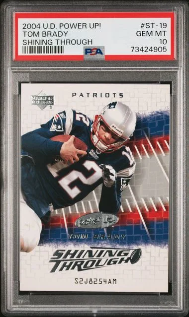 2004 Upper Deck Tom Brady Power Up! Shining Through Shining Through #St-19 card image