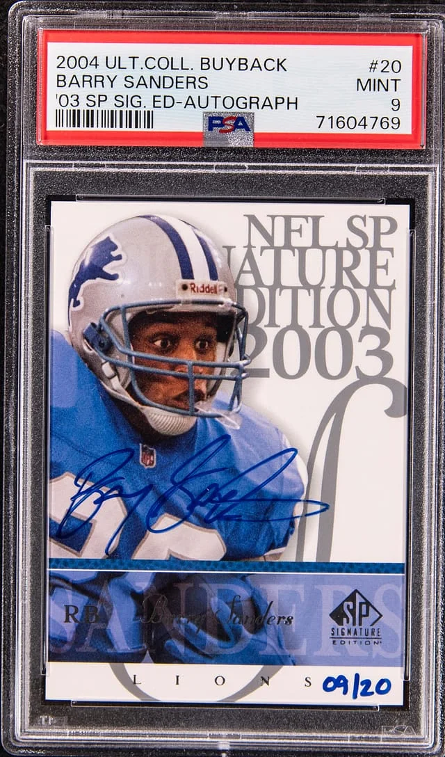 2004 Upper Deck Ultimate Collection Barry Banders Buyback '03 SP Signature Edition Autograph #20 card image
