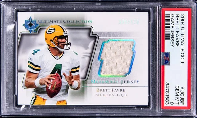 2004 Upper Deck Ultimate Collection Brett Favre Game Jersey #UGJ-BF card image