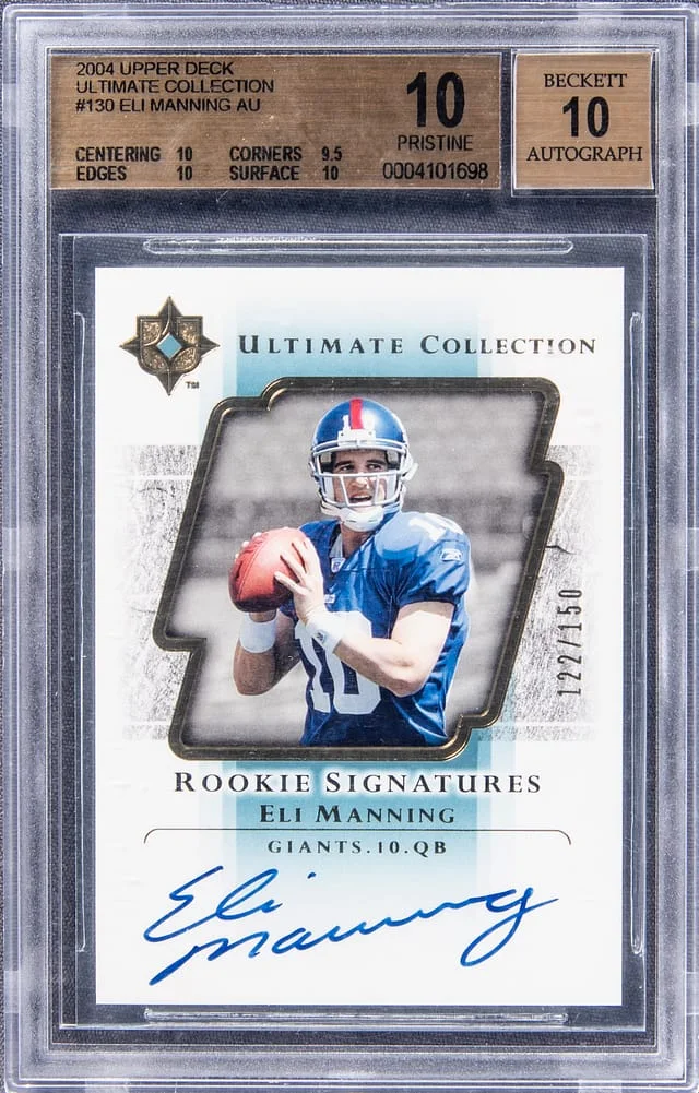 2004 Upper Deck Ultimate Collection Eli Manning Autograph #130 card image