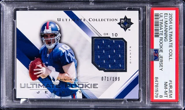 2004 Upper Deck Ultimate Collection Eli Manning Jersey #URJ-EM card image