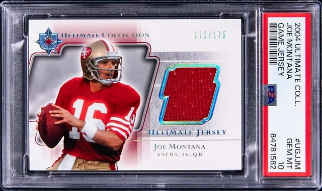 2004 Upper Deck Ultimate Collection Joe Montana Game-Used Game Jersey #UGJ-JM card image
