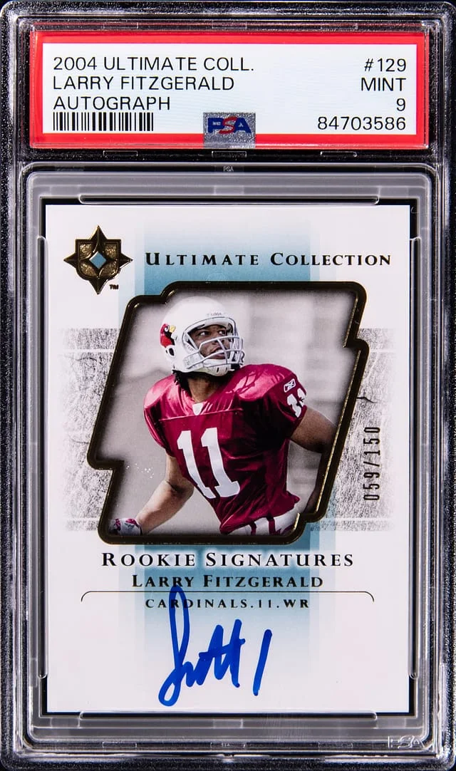 2004 Upper Deck Ultimate Collection Larry Fitzgerald Autograph #129 card image