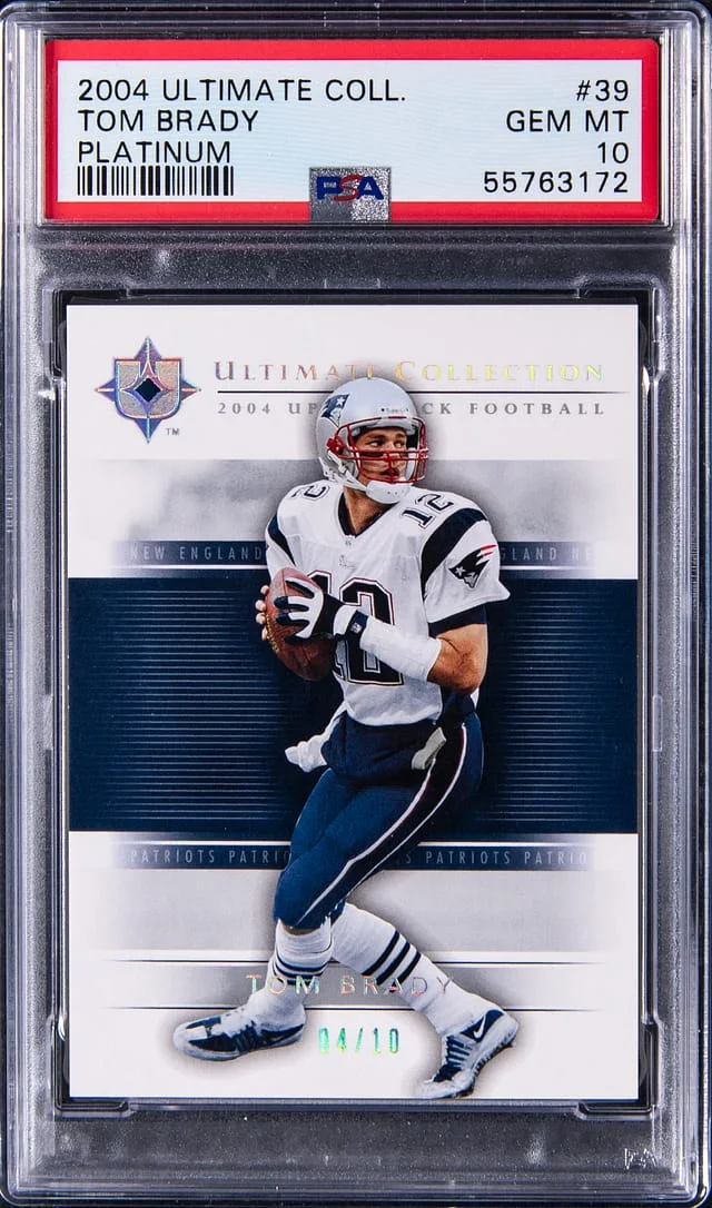 2004 Upper Deck Ultimate Collection Tom Brady Platinum #39 card image