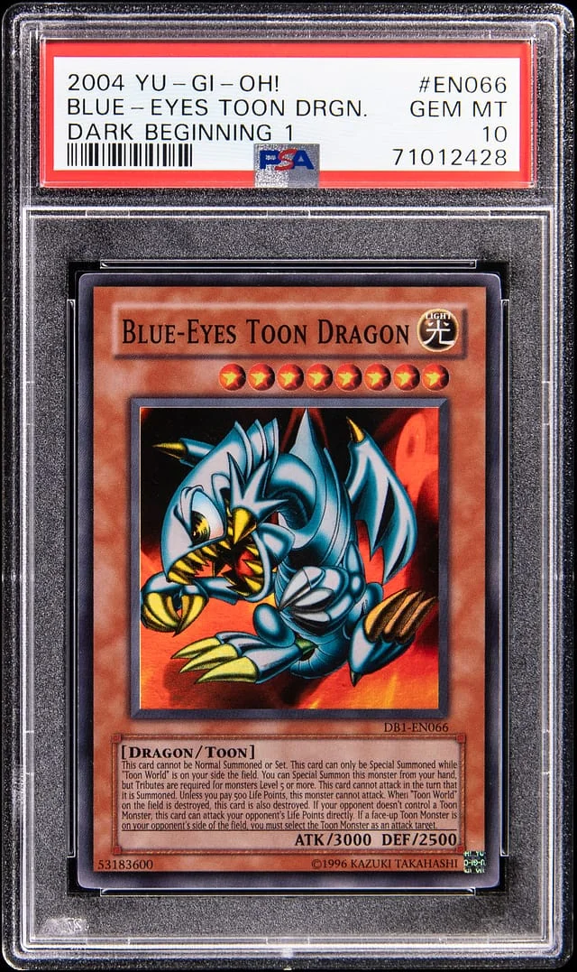 2004 Yu-Gi-Oh! Dark Beginning Blue-Eyes Toon Dragon #DB1-EN066 #1 card image