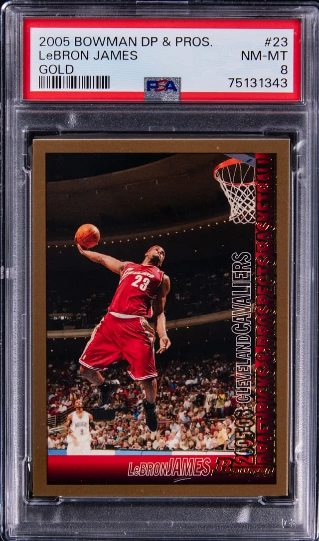 2005-06 Bowman Draft LeBron James Gold #23 card image