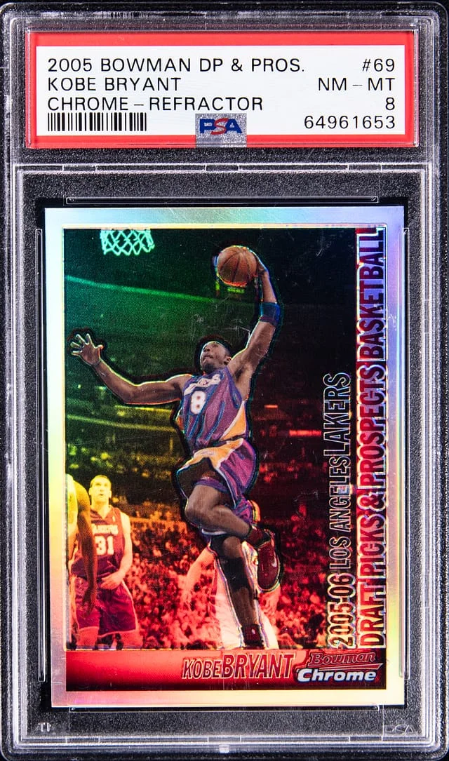 2005-06 Bowman Draft Picks Kobe Bryant Chrome & Prospect Chrome Refractor #69 card image