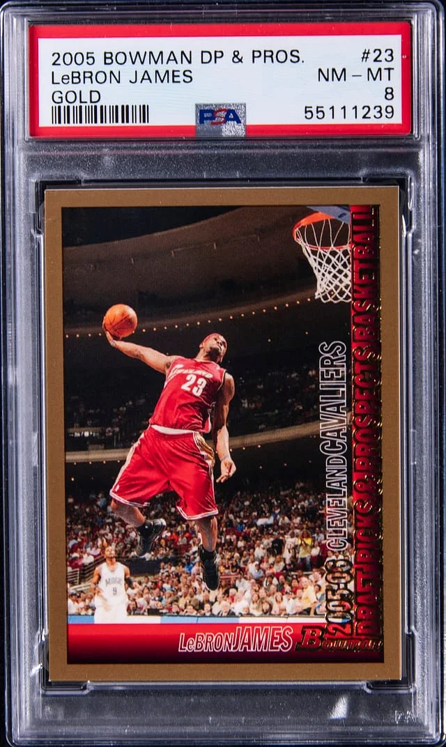 2005-06 Bowman Draft Picks & Prospects LeBron James Gold #23 card image