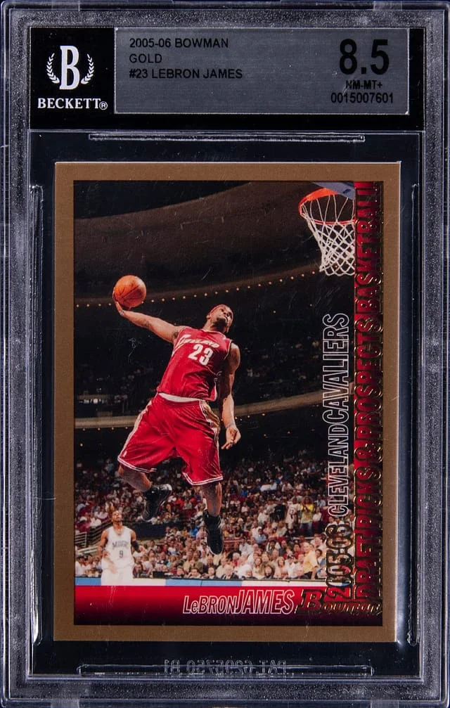 2005-06 Bowman LeBron James Gold #23 card image