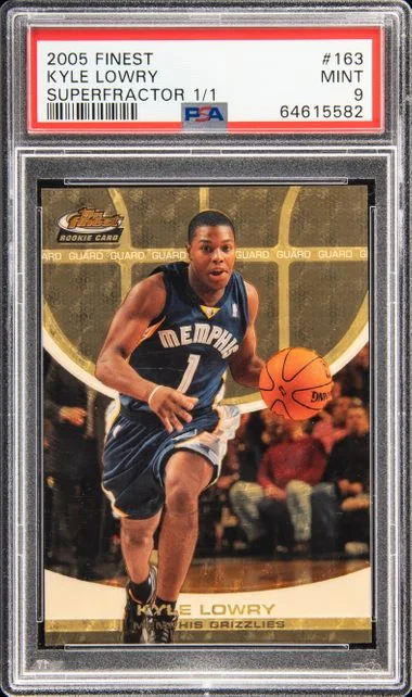 2005-06 Finest Kyle Lowry Superfractor #163 card image