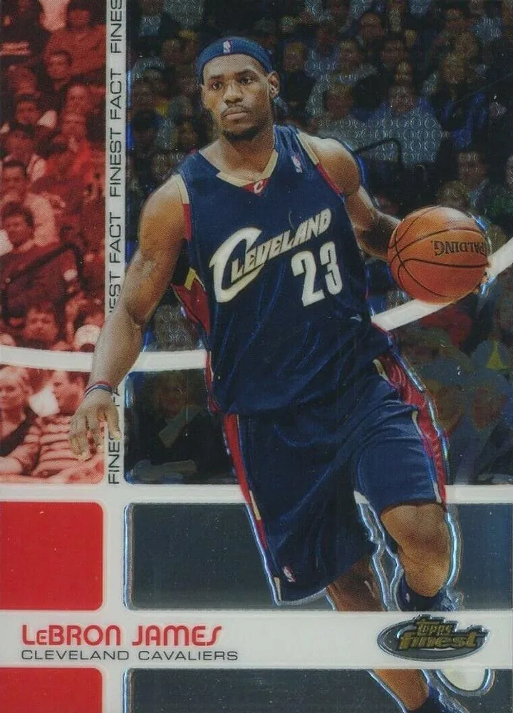 2005-06 Finest Lebron James Finest Fact #FF23 card image
