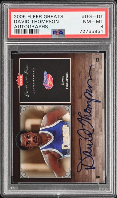 2005-06 Fleer Greats of the Game David Thompson Autograph #GG-DT card image