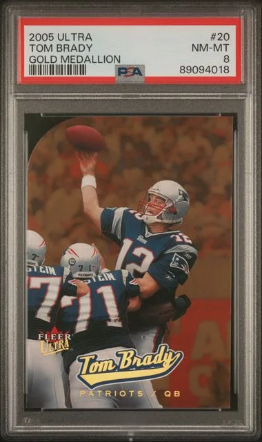 2005-06 Fleer Ultra Tom Brady Gold Medallion #20 card image