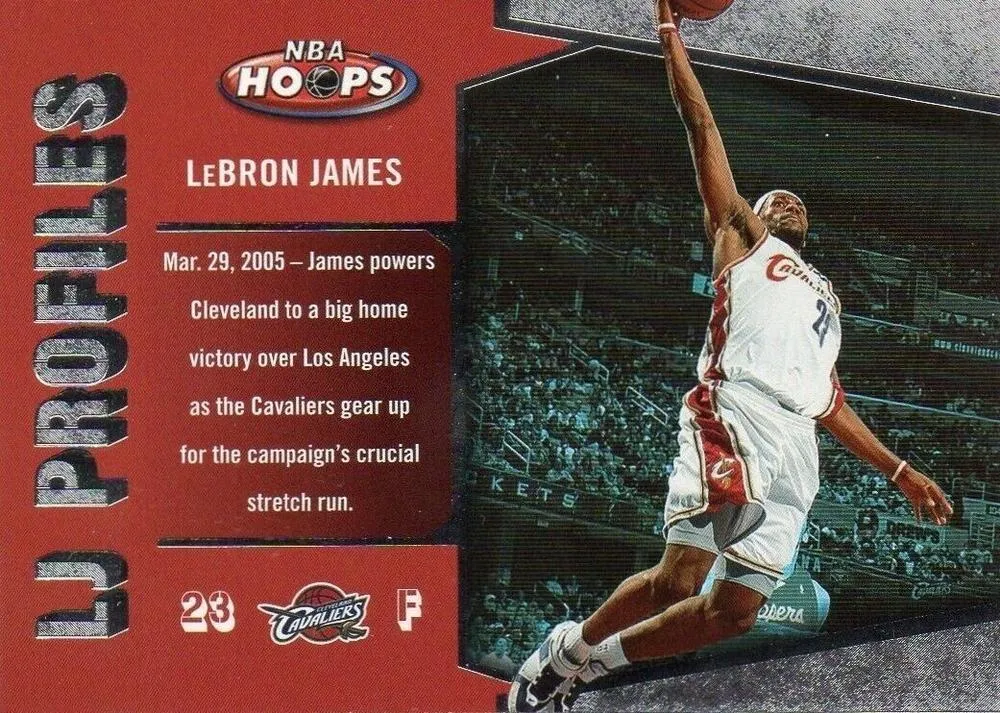 2005-06 Hoops Lebron James LJ Profiles #LBJ-14 card image