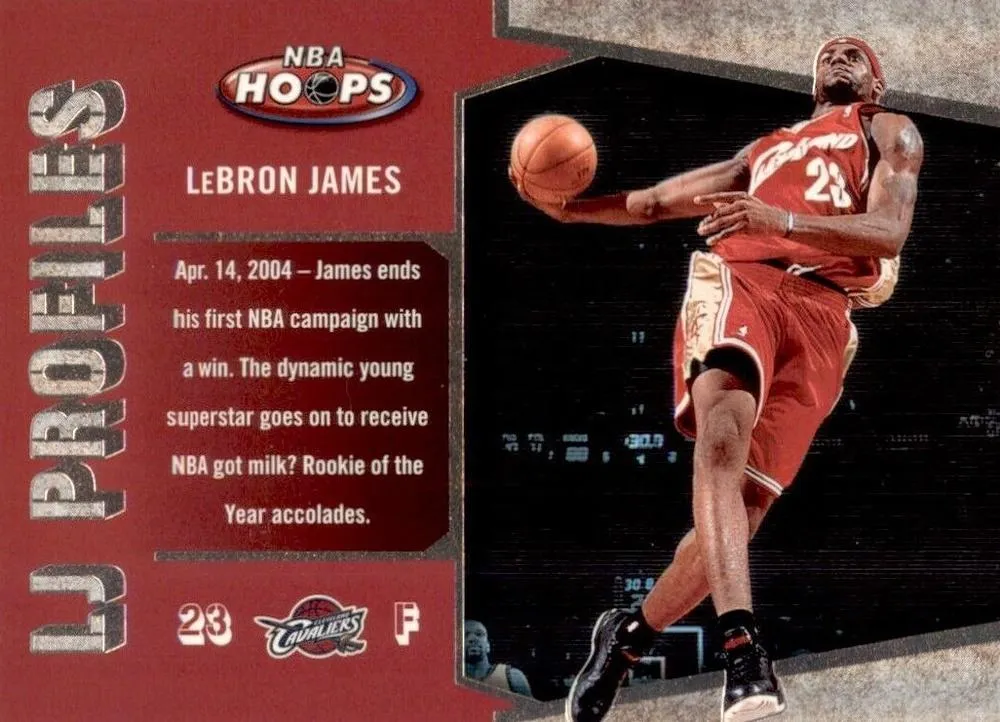 2005-06 Hoops Lebron James LJ Profiles #LBJ-16 card image