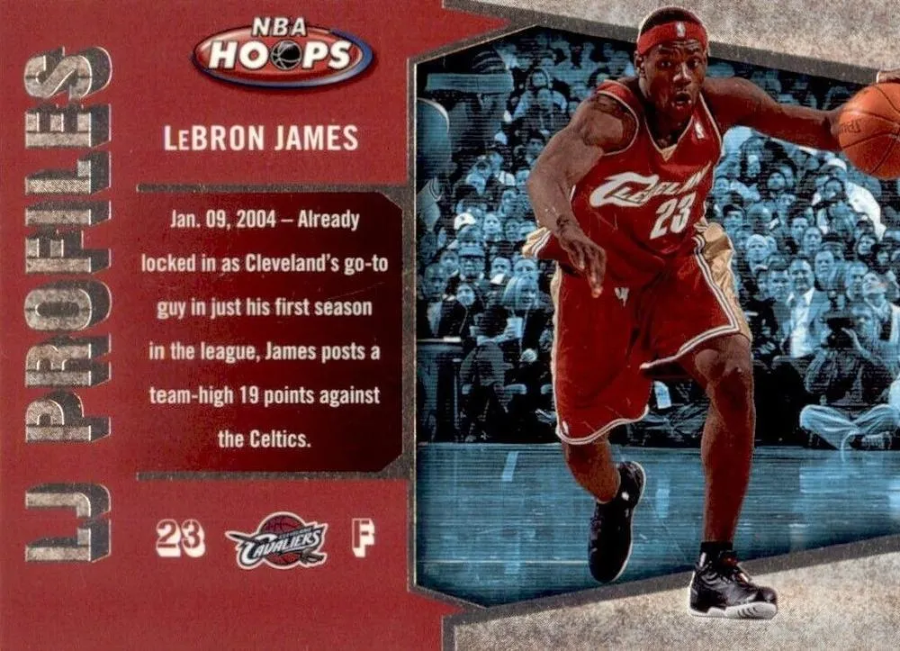 2005-06 Hoops Lebron James LJ Profiles #LBJ-21 card image