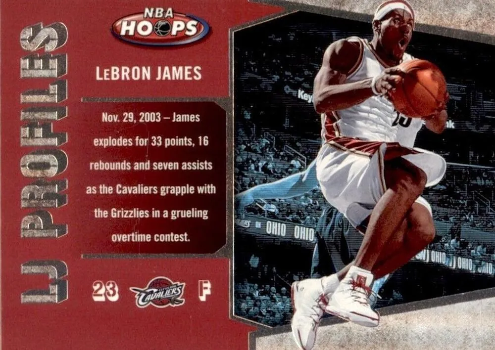 2005-06 Hoops Lebron James LJ Profiles #LBJ-24 card image