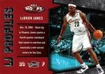 2005-06 Hoops Lebron James LJ Profiles #LBJ-3 card image