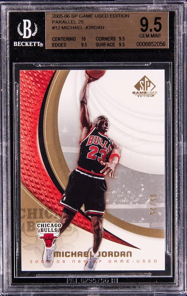 2005-06 SP Game Used Edition Michael Jordan Parallel 25 #12 card image