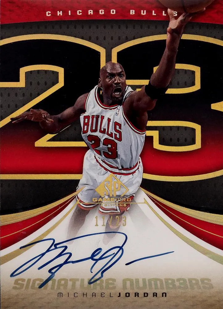 2005-06 SP Game Used Michael Jordan Signature Numbers #NU-MJ card image