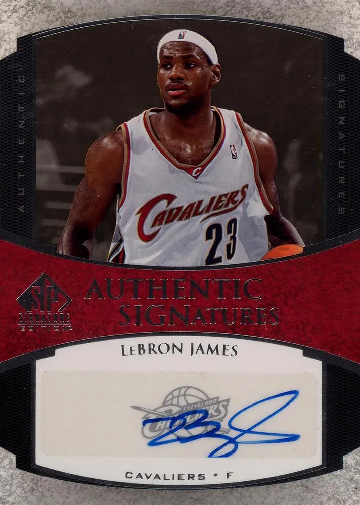 2005-06 SP Signature Edition Lebron James Signatures #AS-LJ card image