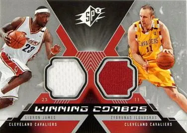 2005-06 SPx Lebron James Winning Materials Combos #WC-JI card image