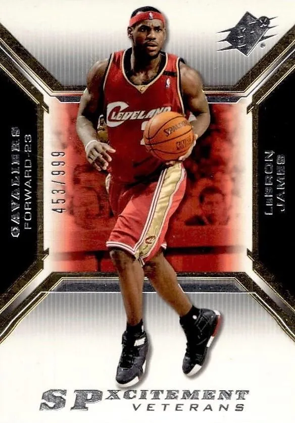 2005-06 SPx Lebron James SPxcitement Veterans #XCV6 card image