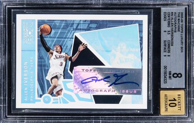 2005-06 Topps Allen Iverson Luxury Box The Machine Autographs #TMA-AI card image