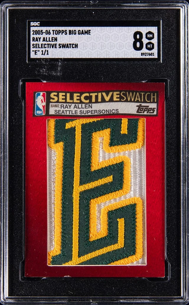 2005-06 Topps Big Game Selective Swatch E Ray Allen #no-number card image
