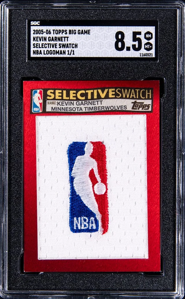 2005-06 Topps Big Game Selective Swatch NBA Logoman Kevin Garnett #no-number card image