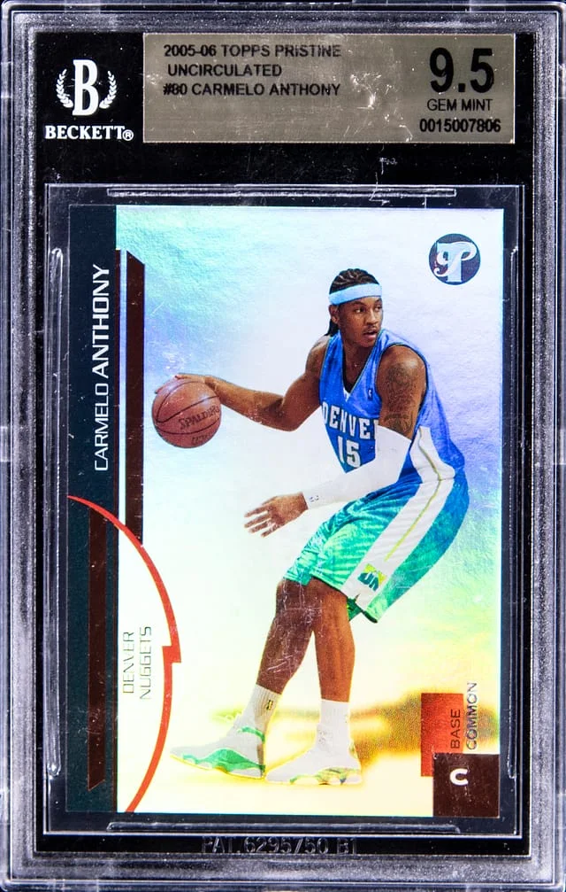 2005-06 Topps Carmelo Anthony Pristine Personal Uncirculated #80 card image