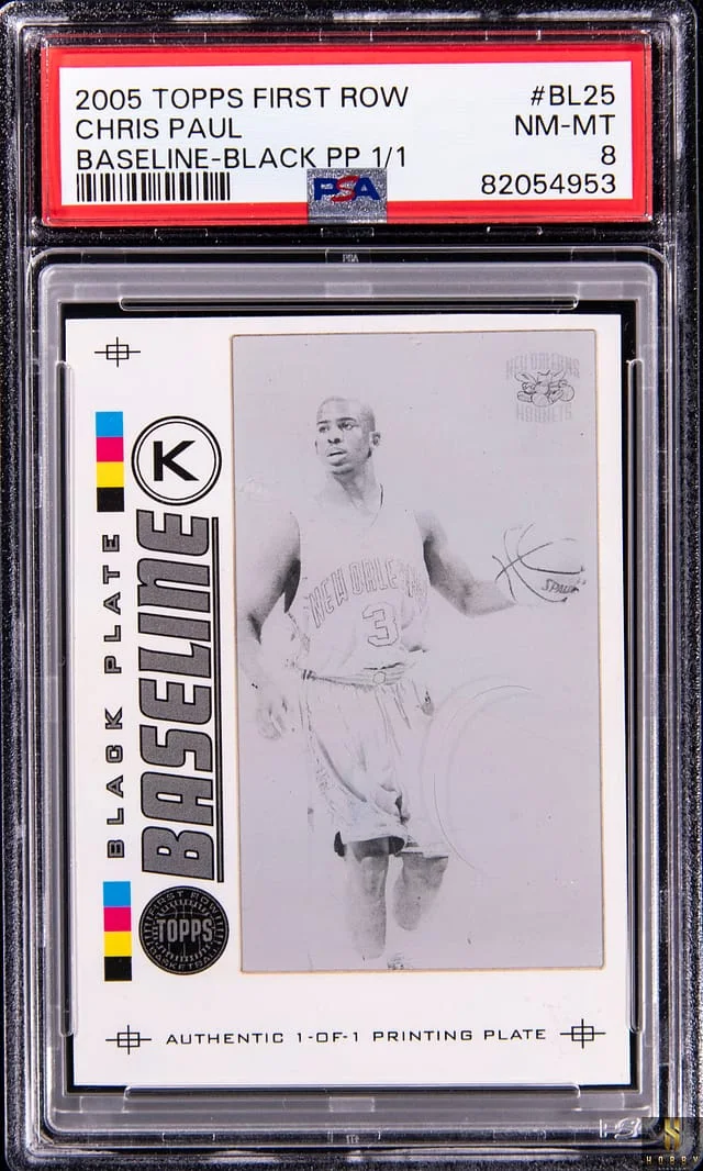 2005-06 Topps Chris Paul First Row Baseline Black Printing Plate #BL25 card image