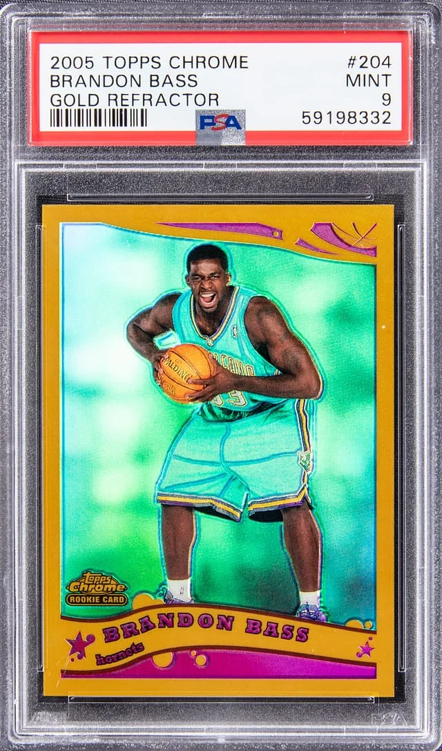 2005-06 Topps Chrome Brandon Bass Gold Refractor #204 card image