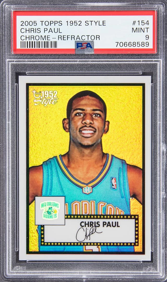 2005-06 Topps Chrome Chris Paul 1952 Chrome Style Refractor #154 card image