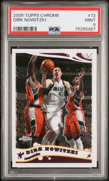 2005-06 Topps Chrome Dirk Nowitzki #72 card image