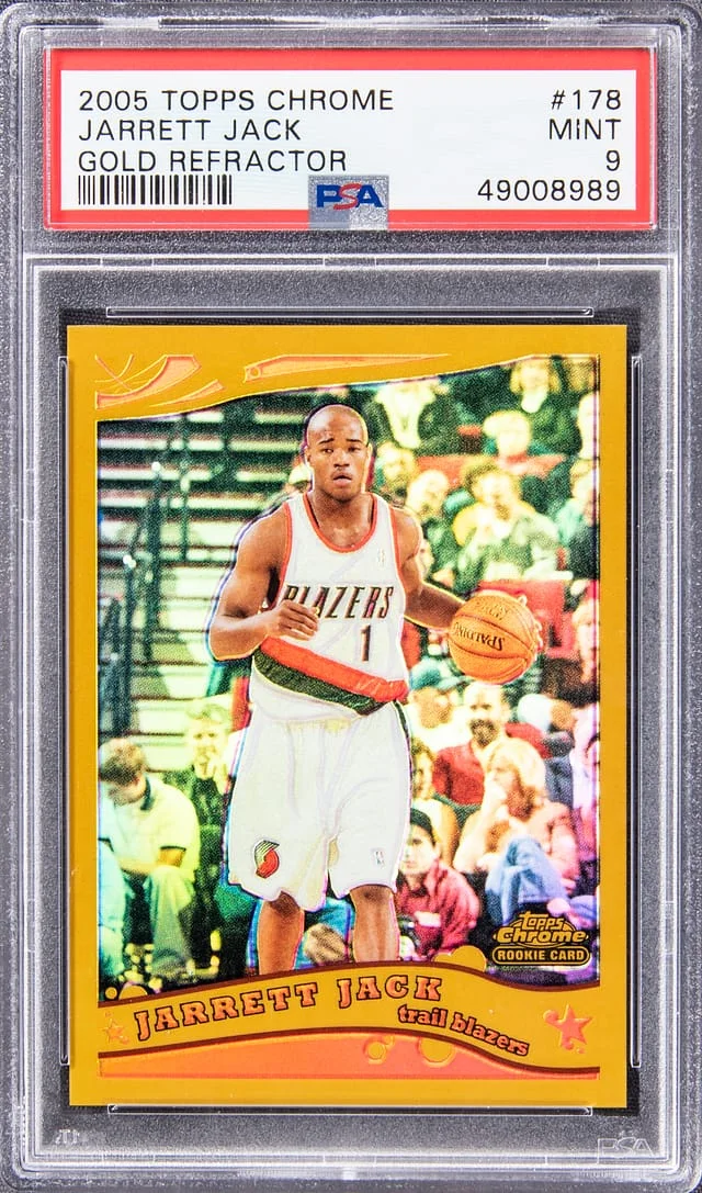 2005-06 Topps Chrome Jarrett Jack Gold Refractor #178 card image