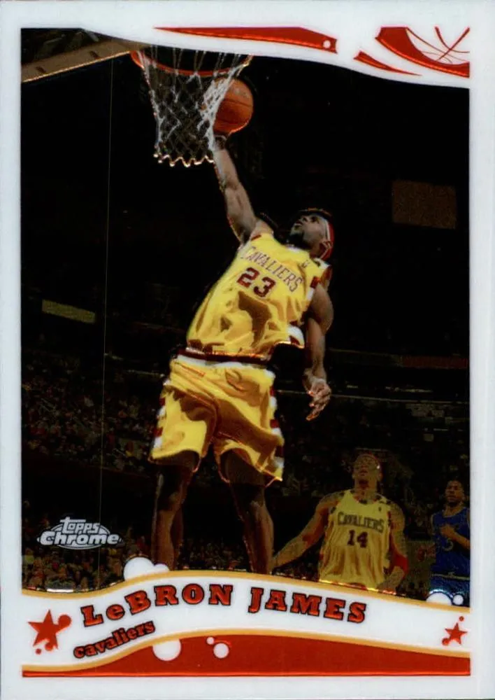 2005-06 Topps Chrome Lebron James #102 card image