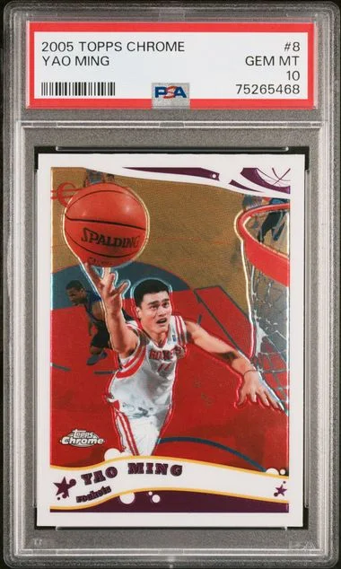 2005-06 Topps Chrome Yao Ming #8 card image