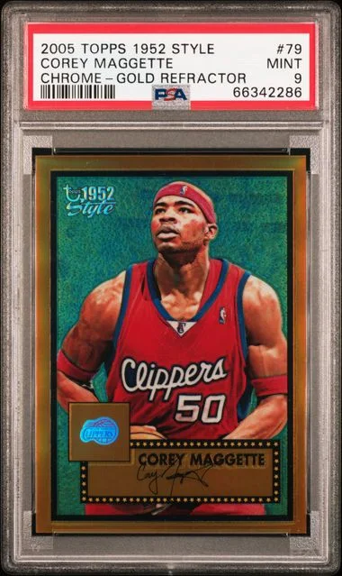 2005-06 Topps Corey Maggette 1952 Style Chrome Gold Refractor #79 card image