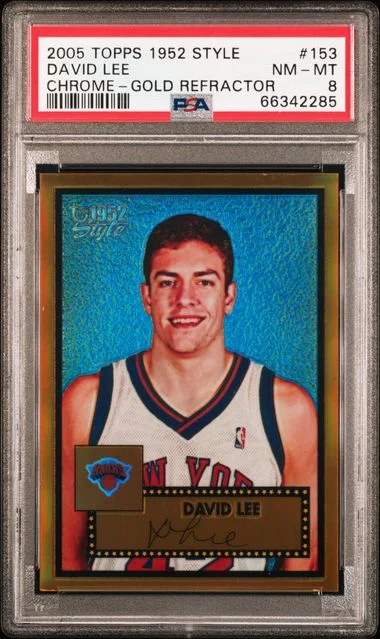 2005-06 Topps David Lee 1952 Style Chrome Gold Refractor #153 card image