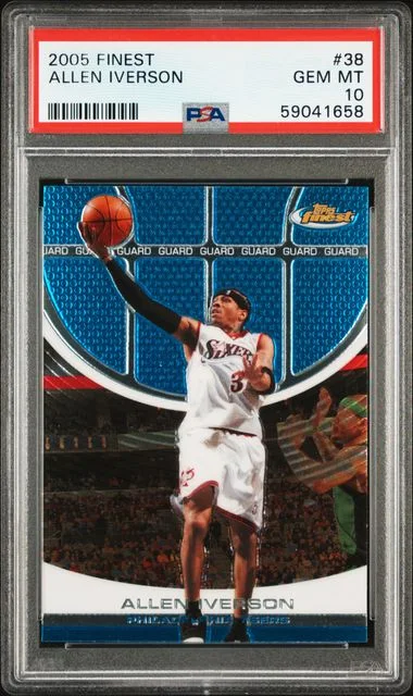 2005-06 Topps Finest Allen Iverson #38 card image