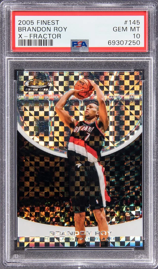 2005-06 Topps Finest Brandon Roy Red X-Fractor #145 card image