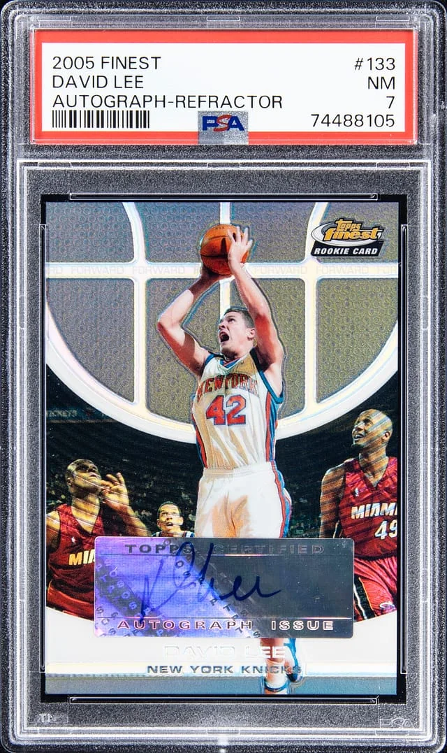 2005-06 Topps Finest David Lee Autograph - Refractor #133 card image