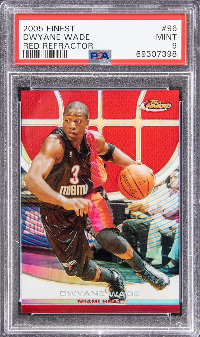 2005-06 Topps Finest Dwyane Wade Red Refractor #96 card image