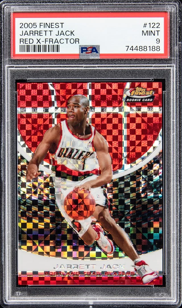 2005-06 Topps Finest Jarrett Jack Red X-Fractor #122 card image