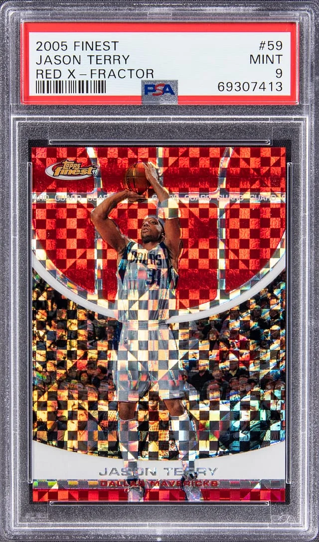 2005-06 Topps Finest Jason Terry Red X-Fractor #59 card image