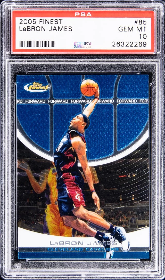 2005-06 Topps Finest LeBron James #85 card image