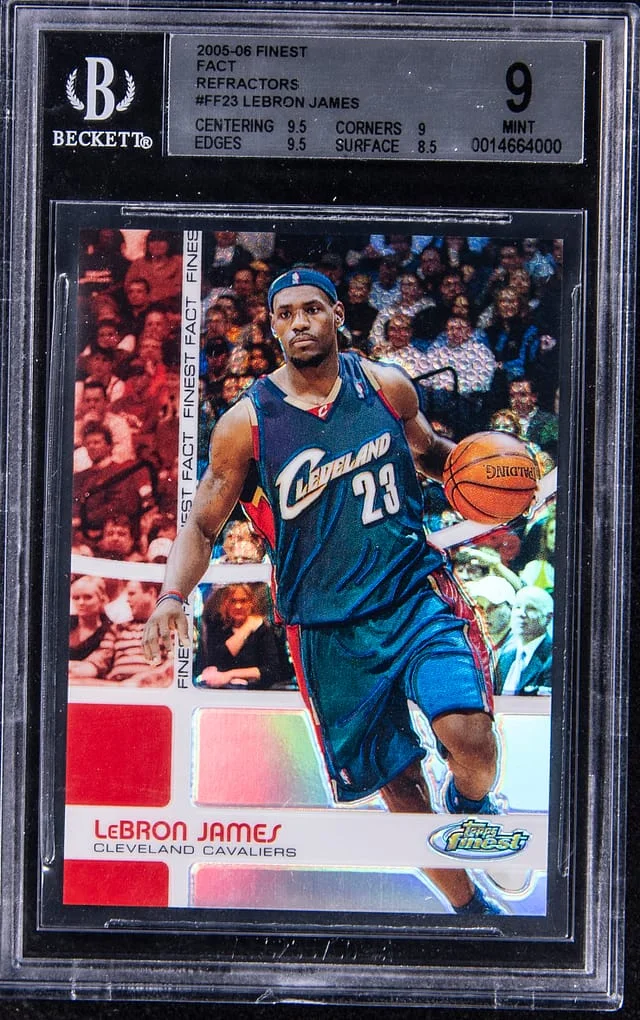 2005-06 Topps Finest LeBron James Fact #FF23 card image