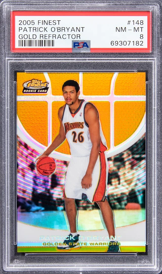 2005-06 Topps Finest Patrick O'Bryant Gold Refractor #148 card image