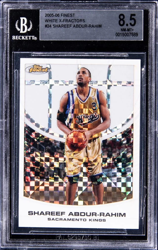 2005-06 Topps Finest Shareef Abdur-Rahim White X-Fractors #24 card image